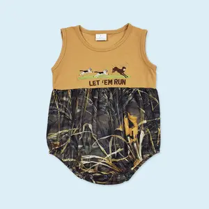 Baby boy summer romper