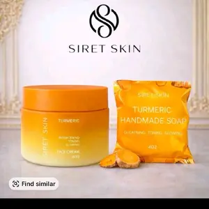 1pcs cream 4 oz 1pcs soap turmeric face cream and soap Skin Repair