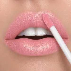 Go See  | A Sheer Pale Pink With Gold And Rose Shimmer Liquid Lipstick