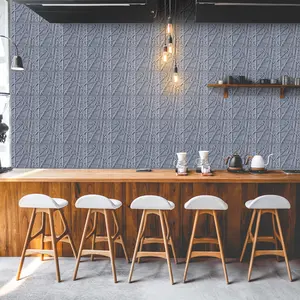 FLOLEOPA 3D Wall Panel, Linear Design, PVC Waterproof and Fireproof, Suitable for Living Room, Lobby, Bedroom, Hotel, Office, Game Room, TV Backdrop Decoration, 11.8 inches x 11.8 inches, (Includes one roll of tape for installation).