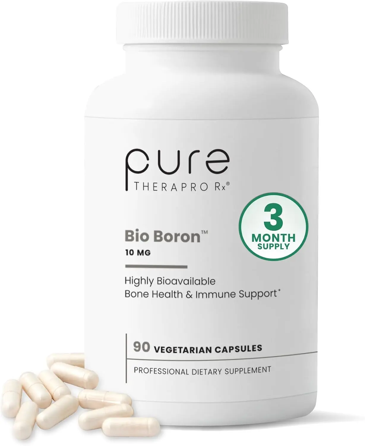 Bio Boron Supplement 10 mg, 90 Capsules - Bone, Joint & Immune Support Formula, High Bioavailability Mineral Complex