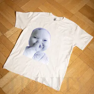 Viral AI Baby Laughing Meme Shirt – Tuff “Holding Back a Laugh” Tee, Funny Trend Y2K Streetwear Niche Baby Graphic T-Shirt