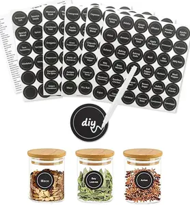 Spice Labels Food Containers 180 Chalkboard Labels Jars Spice Label Stickers Herb Seasoning Kitchen Pantry Labels