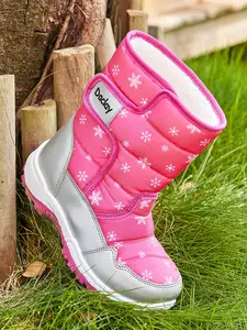 Snow Boots Outdoor Shoes, Fashionable Boys' & Girls' Winter Footwear, Comfortable Kids' Snowboots for Cold Weather, Bonfire Cute Winter Boots