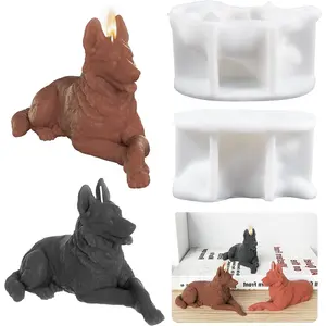 3D Dog Soap & Candle Mold - Silicone 3D Molds for Candy & Home Decor - Resin Casting & Making Molds