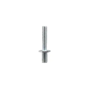 Zinc Plated Threaded Stem for 3/8 Inch Light Duty Bolt Hole Casters - 5/16 Inch Diameter - 18 TPI x 1-1/2 Inch Length - Service Caster Brand