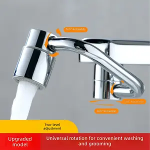 U-Shaped Mechanical Arm Swivel Faucet Extender, C-Type Rotating Anti-Splash Kitchen Aerator Nozzle