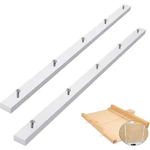 2 Pack Crosscut Sled for Table , Miter Slot Runners, 3/4" x 3/8" x 17"  UHMW Miter Bar with Predrilled Holes & Screws Ideal for U Tracks, Router Table, Bandsaw, Coping Sled,MGJ-105W
