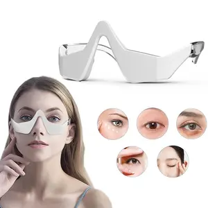 Light Eye Massager Eyecare Glasses Reduce Dark Circles Puffiness Wrinkles Fatigue Relax Beauty Care Device USB Rechargeable Massagers