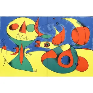 Joan Miró, Composition (Cramer 34; Mourlot 227), Derrière le miroir, Limited Edition Lithograph