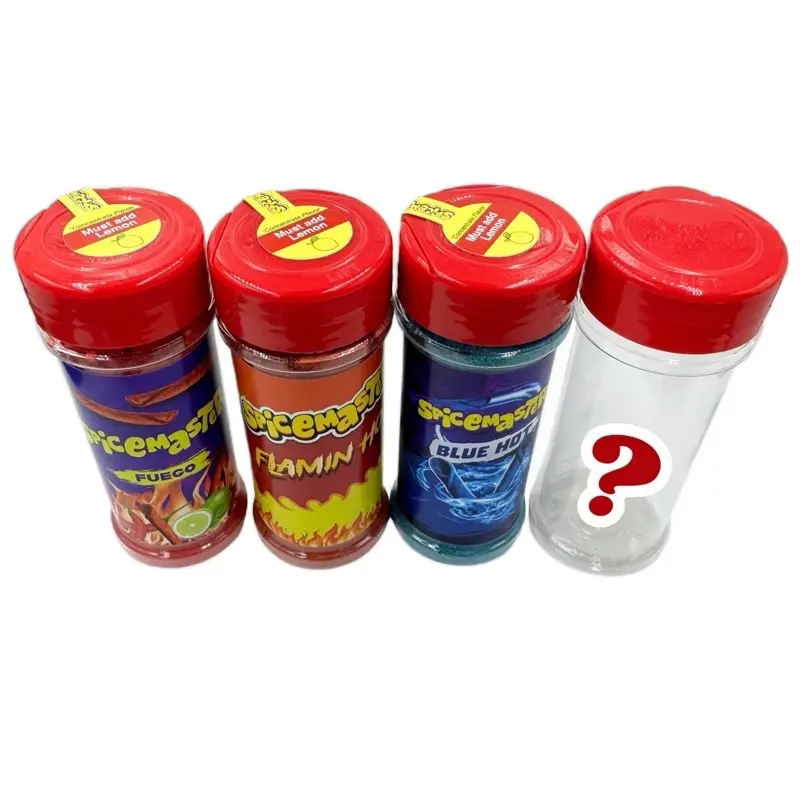 Spicy Heat Trio Kit + Surprise Flavor Free Spice Natural  Powder bottle snack flavor powder Chile & Mix  Medium Seasoning Combo Pack  Seasoning Blend team dust  Seasoning Packet Seasoning Gift Set   powder Lemon Mexican