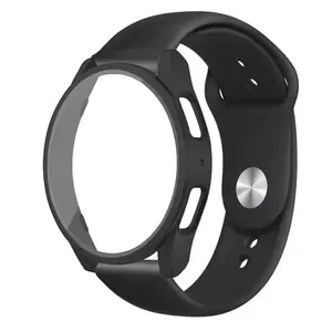 Tempered Glass+Case+Strap For Samsung Galaxy Watch 8 7 6 4 5 40mm/44mm Silicone band+Screen Protector 2 pack watch Accessories