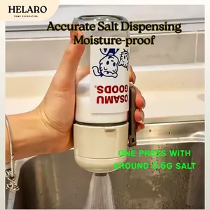 Food Grade Glass Seasoning Bottle, Home Essential Sealed Moisture-Proof Salt Container, Risk Control Salt Dispenser, 220ML, Kitchenware, Kitchen Gadgets