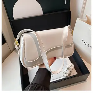 Women's Shoulder Bag, Flap Cover PU Leather Tote Underarm Bag Elegant Sexy Hand Bag Square Bag for Travel Holiday