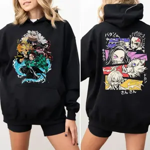 Tanjiro Nezuko Zenitsu Inosuke Demon Slayer T Shirt, 90s Slayer Style, Anime Shirt Sweatshirt Hoodie, Unisex Sweater Pullover Tee