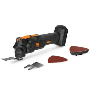 WEN 20936BT 20V Max Cordless Brushless Variable Speed Multi-Function Oscillating Tool with Anti-Vibration System and Accessories (Tool Only - Battery Not Included)