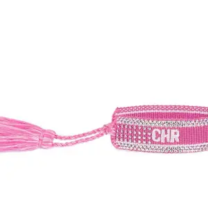 Woven Bracelet with rhinestones