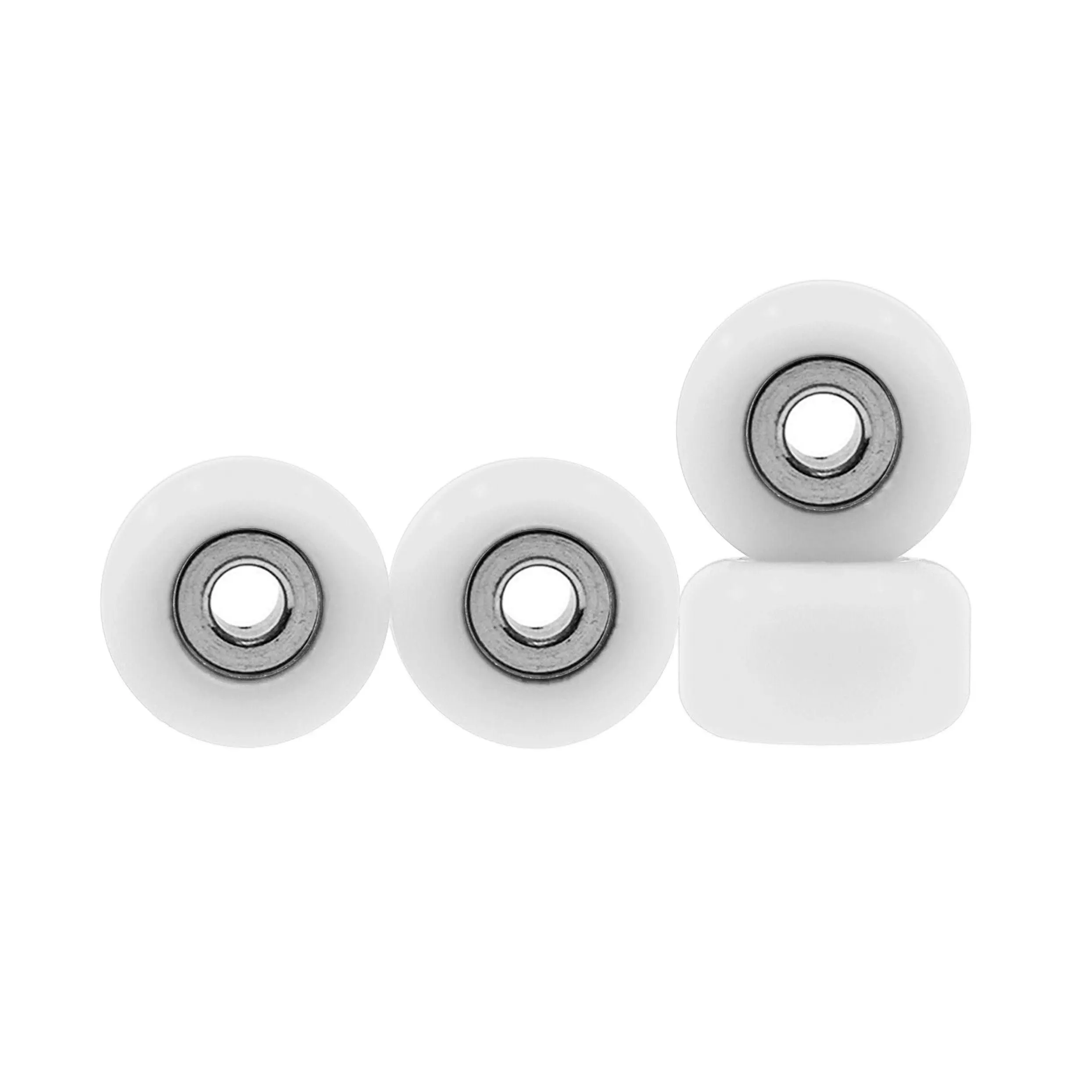 Eco Street Fingerboard Wheels - White - 85D CNC Polyurethane