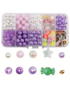 1300pcs Candy Beads DIY Necklace Kit, Art Craft Supplies for Bracelets, Jewelry Making, Keychains, Fashion Gifts, Handmade Accessories