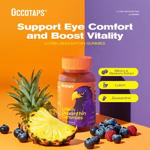 Lutein Gummy Eye health vitamins - Sugar-free lutein and zeaxanthin gummy supplements for clear vision, relief of dry eyes, and blue light support for adults and children