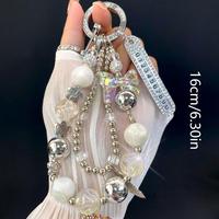 White+Number Plate+Keychain