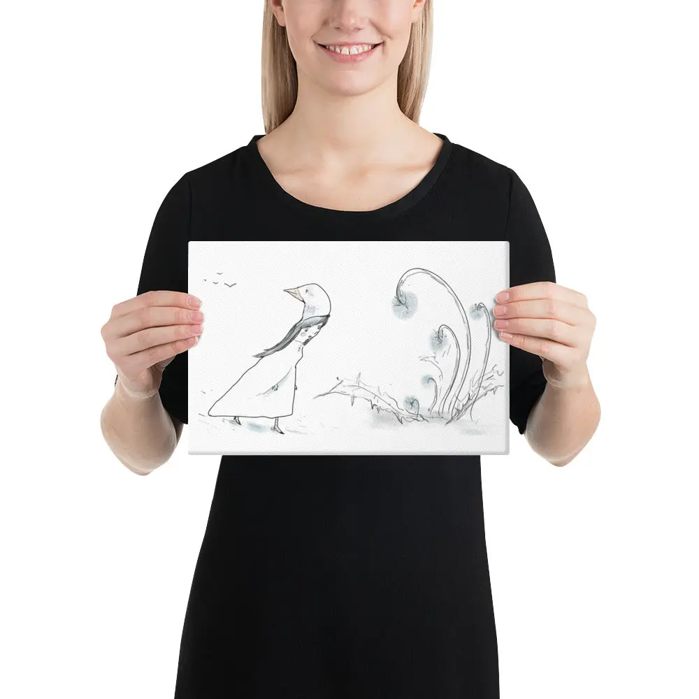 Safe to Imagine Canvas Print | Original Illustration Wall Art