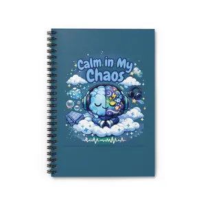 Calm in My Chaos Spiral Notebook | Ruled Journal