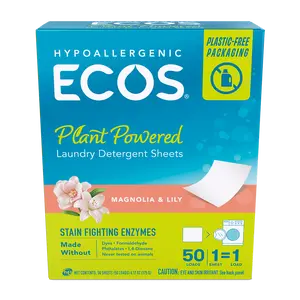 ECOS Laundry Detergent Sheets – Magnolia & Lily 50 Sheets