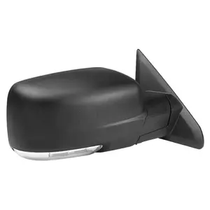2013-2019 Dodge RAM Black Power Adjustable & Heated Side Mirror w/ LED Turn Signal & Puddle Light - Passenger Side Only