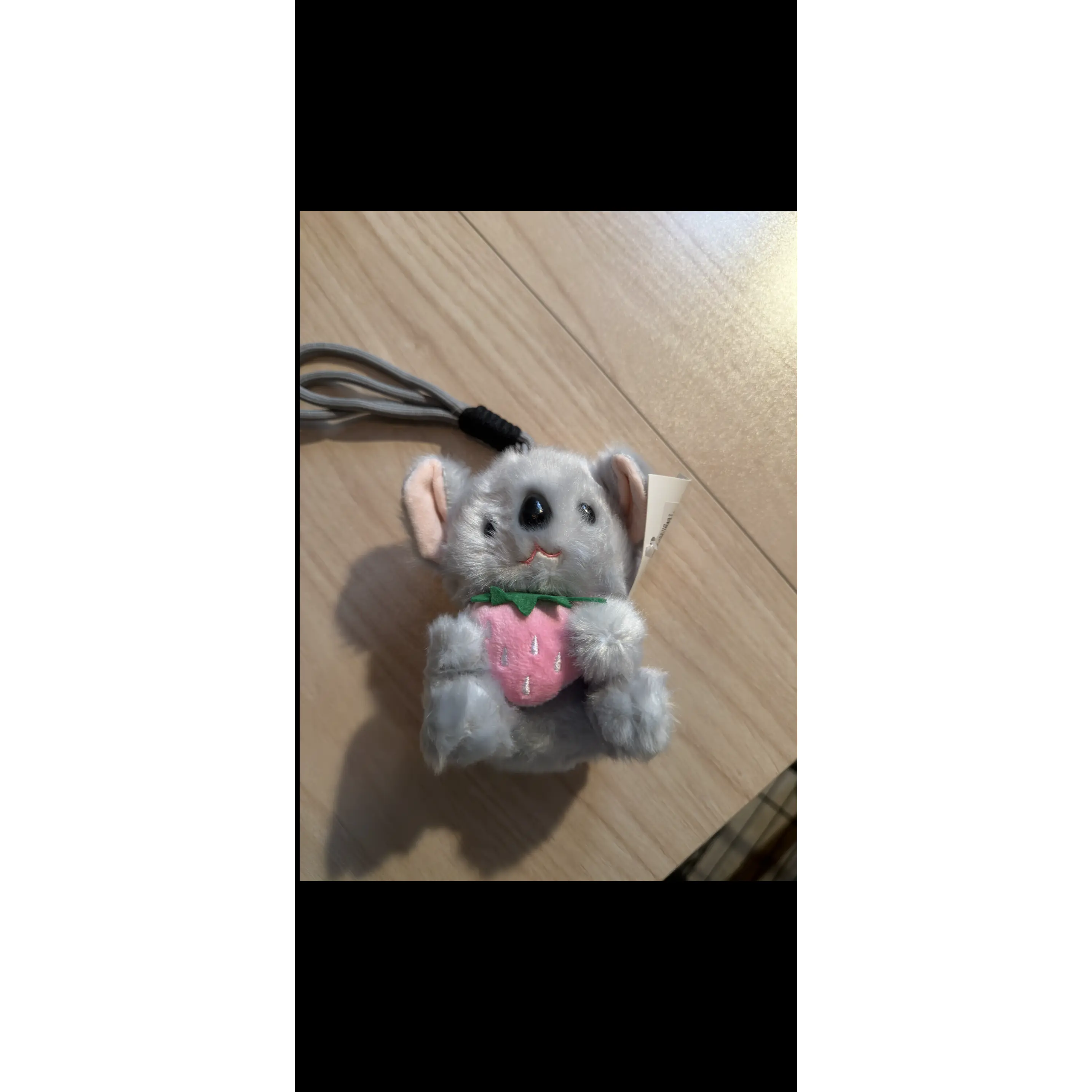 Koala Keychain with Strawberry Design - Soft & Adorable Stuffed Keychain