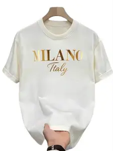 Men's Luxury T-Shirt, Fitted, Milan Italy Print, Casual Fit, Soft Fabric, Perfect for Daily Wear and Gift Recommendations