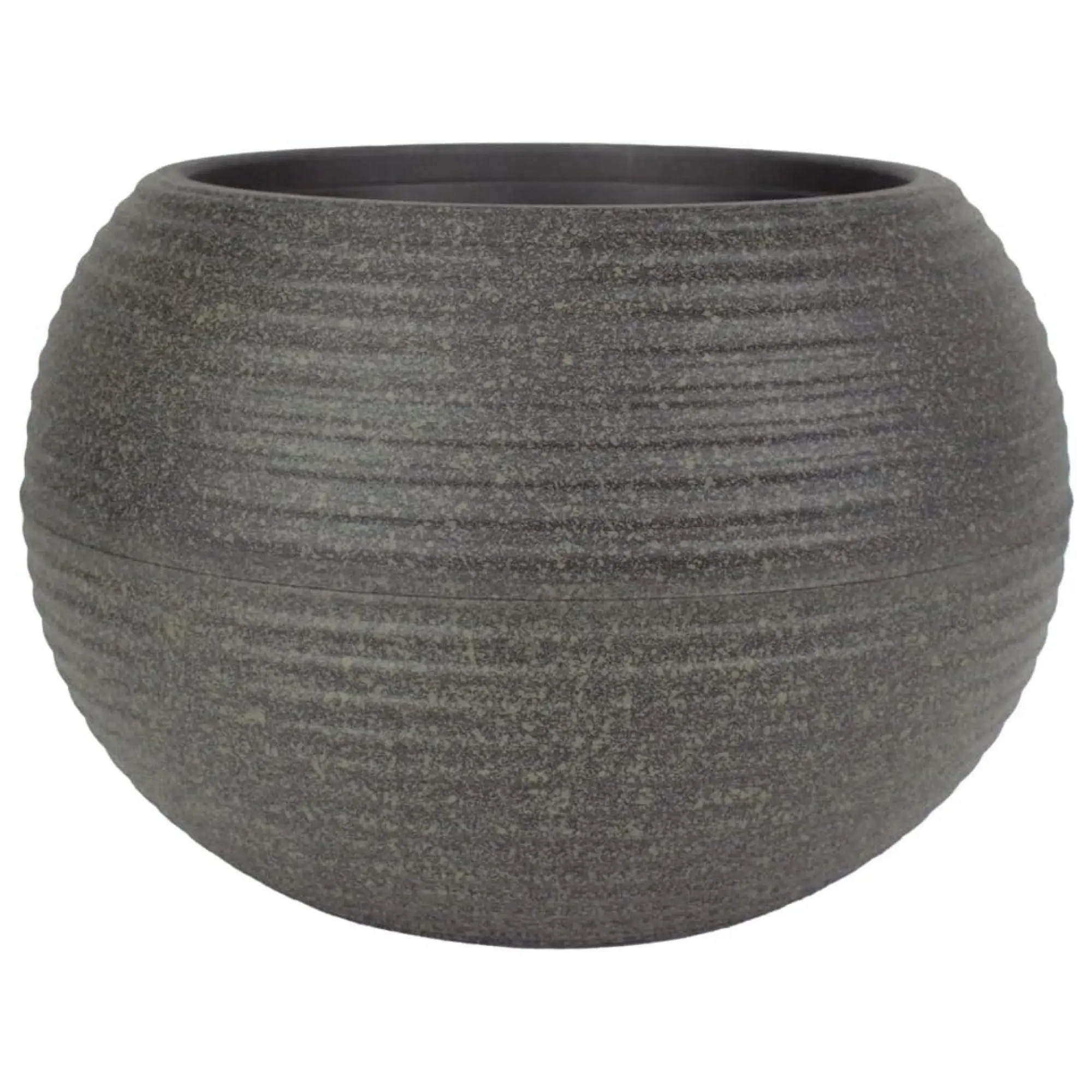 The HC Companies 10 Inch Atlas Sphere Planter, Round Plastic Plant Pot, Gray The HC Companies 10 Inch Atlas Sphere Planter, Round Plastic Plant Pot, Gray