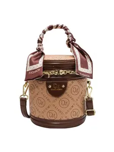 2026 Spring Summer Women's Premium Small Crossbody Bag Unique Minimalist Design High - End Bucket Handbag Fashionable Patterned Bag