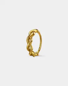 Twisted Rope Segment Nose Ring
