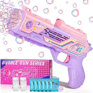 Summer Spring Gift Unicorn-Bubble Gun：Unicorn Toys for Girls Age 4-6, Outdoor Toys for Kids Ages 4-8, 3+ Year Old Girl Gifts, Easter, Summer, Wedding, Party Favors, Halloween, Birthday Gifts