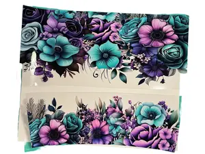 40 oz tumbler UV DTF wraps, top and bottom set