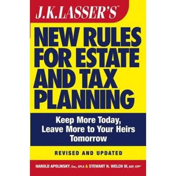 USED Book - J.K. Lasser's New Rules for Estate and Tax Planning by Harold I. Apolinsky (Paperback) - english