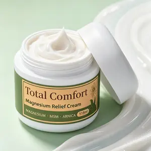 118ML Body Soothing Msm Magnesium Cream, Relief Tightness, Moisturizing Hydrating, Nourishing Body Lotion, Bestseller Skin Care Product
