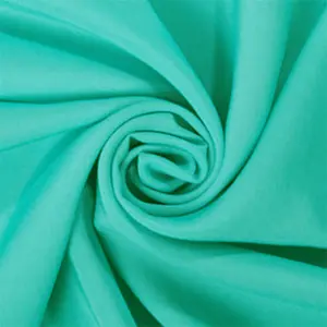 Aqua Blue Rayon Challis Fabric by the Yard | 53″ Wide 180 GSM