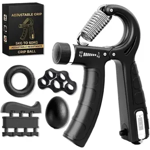 Grip Strengthener Forearm Strengthener Hand Grips Strengthener Kit - 5 Pack Adjustable Resistance 2 colour