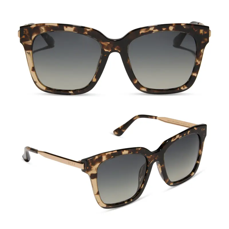 DIFF Bella Tortoise Polarized Womens Sunglasses - Oversized  display picture 1