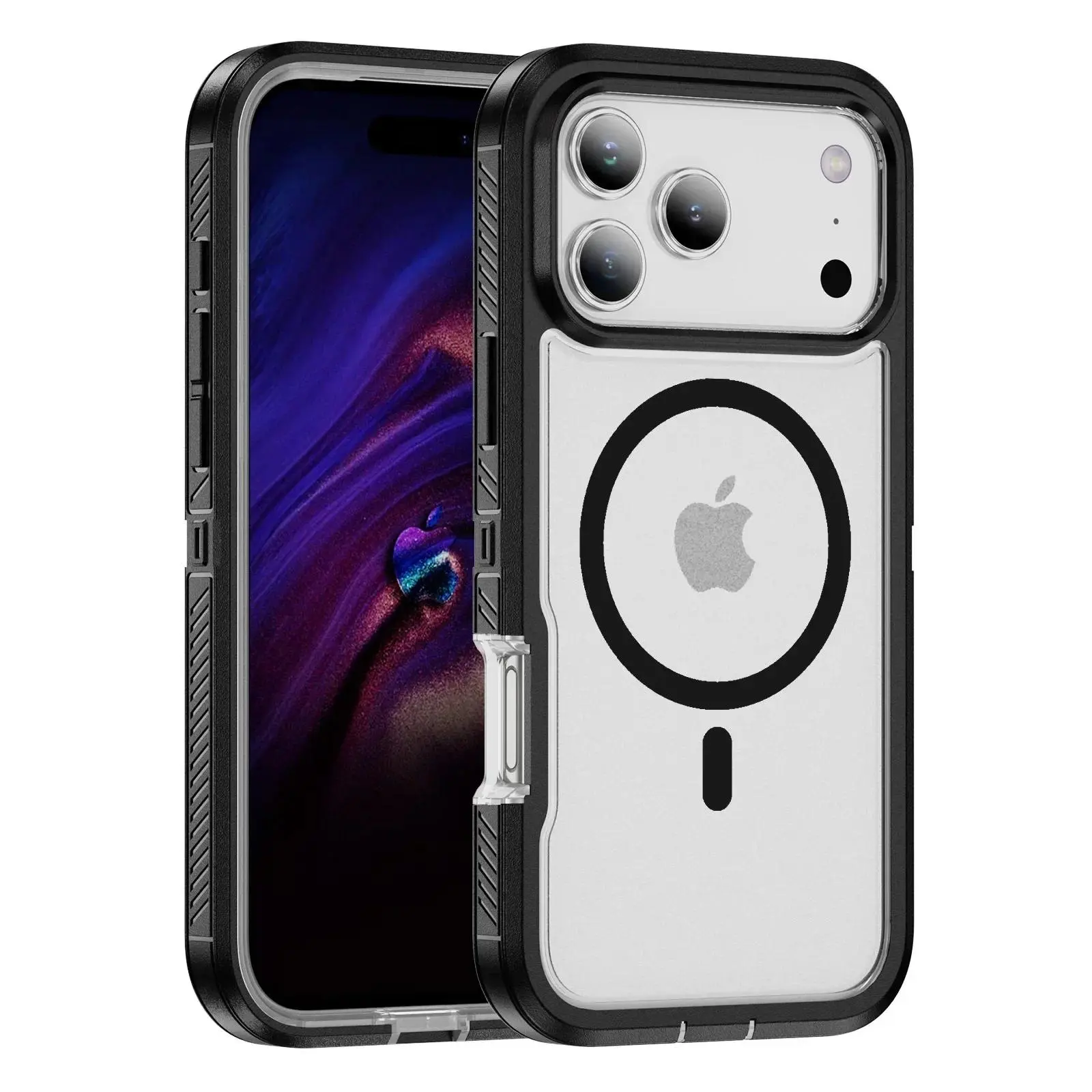 Rugged Military-Grade Anti-Drop Otter Armor Phone Case for iPhone 12/13/14 Plus/15/16/17 Pro Max Air, Magsafe-Compatible Protection for Smartphone, Handheld & Cellphone Devices, Casing