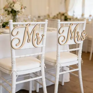 'mr Mrs' Wedding Sign, Chair Decoration, Independent Wedding Centerpiece, Anniversary, Engagement Party Decor, Birthday Gift