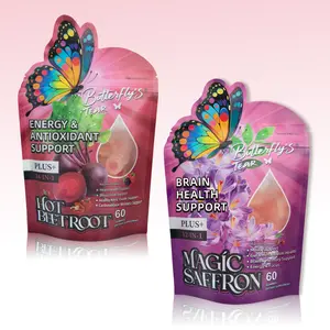 Butterfly's Tear Magic Saffron & Hot Beetroot Gummies – 12-in-1 With Saffron, Magnesium, Cayenne – Energy, Mood, Heart Support – 60 Count