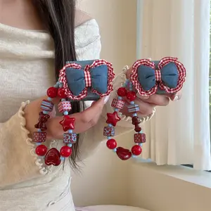 AirPods 4/Pro2/Pro3 | Leather Tie Ribbon Bow | Heart Star Bracelet | Best Friend Gift | Suitable for AirPods 1 2 3 4 Pro Pro2 Pro3