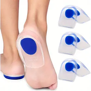 1Pair Gel Heel Pad Inserts | Shock Absorbing Support for Heel, Bone Spurs, Achilles, Gel Heel Pads Cups