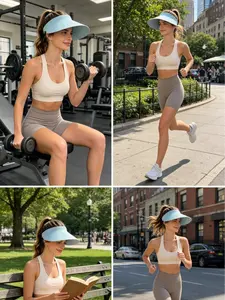 BOGO FREE Sun Visors! Free hat in random colorPortable Travel Sun Visor - 1s Rebound Foldable UV Protection Hat for Outdoor