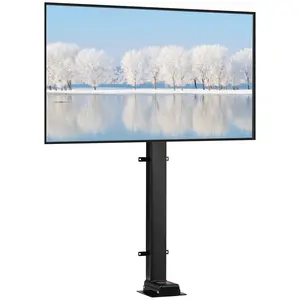 VEVOR Motorized TV Lift Stroke Length 35 Inches Motorized TV Mount Fit for 32-65 Inch TV Lift with Remote Control Height Adjustable 28.7-64.2 Inch, Load Capacity 154 Lbs