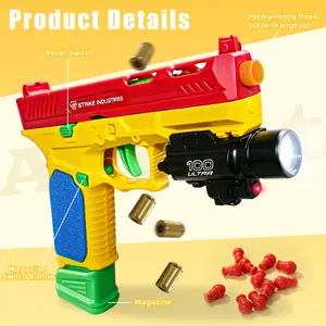 Colorful Vibrant SIG17 Toy Gun Model, Safe Soft Dart Play, No Screen Entertainment, Kids Gun Safety Education Toy, Equipped with 40 Soft Darts & 12 Shells, Outdoor Multiplayer Game Toy, Ideal Festival & Birthday Gift