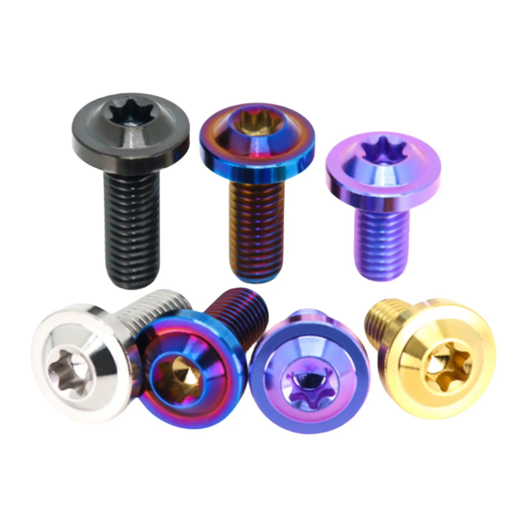 GR5 (Ti-6Al-4V) Titanium Alloy Flying Saucer Head Screws - Plum Blossom Anti-Theft 4 Pack M4 M5 M6 M8 M10 Complete Specifications